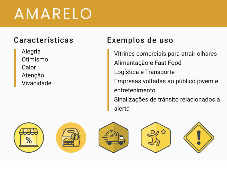 Tons de amarelo iluminados
