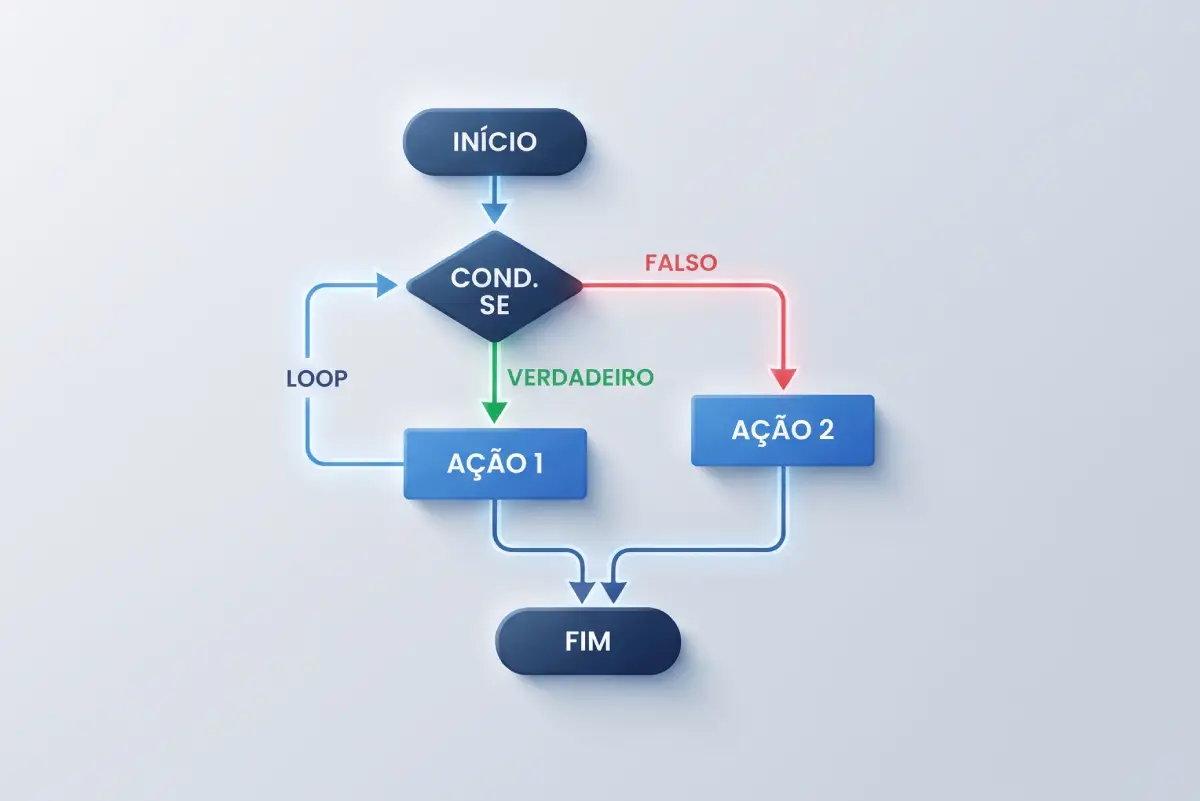 Lógica simples de um processo de programação